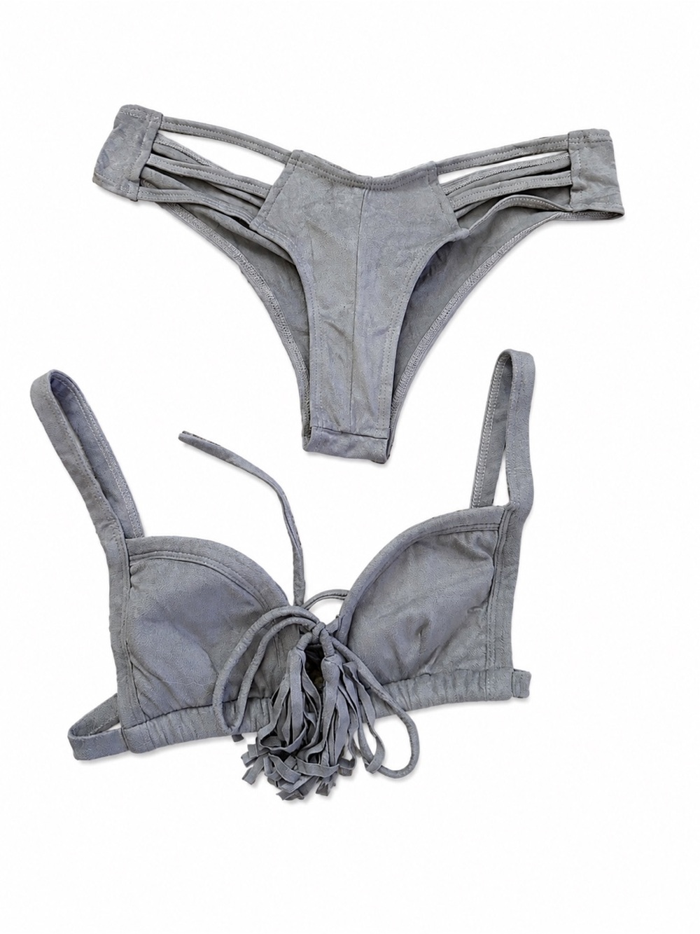 Montce Swim slate blue/grey bikini set